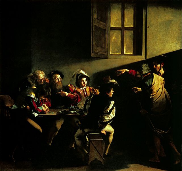 641px Caravaggio La vocazione di San Matteo