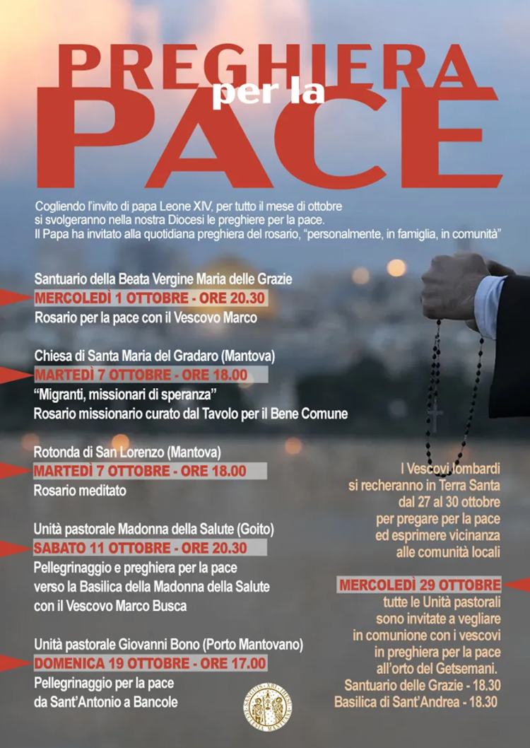 preghiera per la pace mese di ottobre