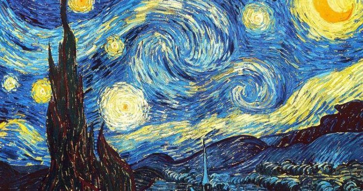 Vincent van Gogh Notte stellata 750x394